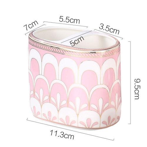 Керамический набор для мытья посуды для домашнего использования в ванной комнате, набор из пяти предметов с подносом, принадлежности для ванной комнаты, бутылочка для лосьона, мыльница, держатель для зубных щеток