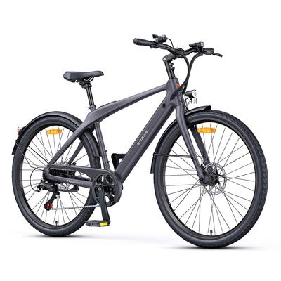 Engwe N1 AIR Карбоновый Дорожный Электровелосипед 250 Вт, 36 В 10 Ач, Датчик крутящего момента, Спицованные шины 700*38C, Передняя подвеска, Цветной ЖК-дисплей, Городской Педелек