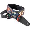 Straps 6cm TATTOO BLACK RightOn! Guitar/Bass Strap, Wide, 100-150cm,