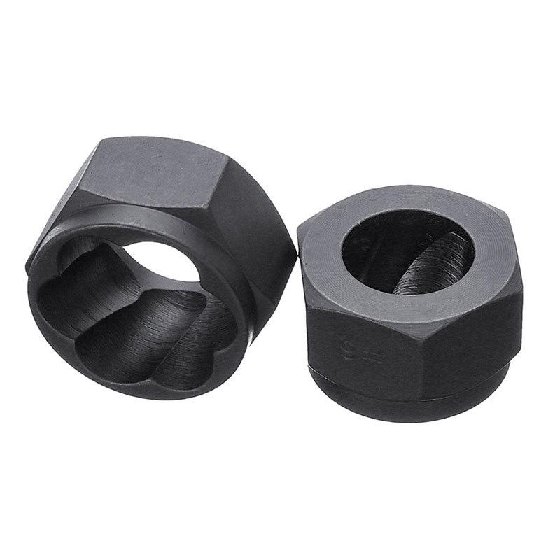 10 Pieces Bolt and Nut Remover Kit, Screw Bolt Extractor Set, Nut Remover Tool with Aluminum Storage Case