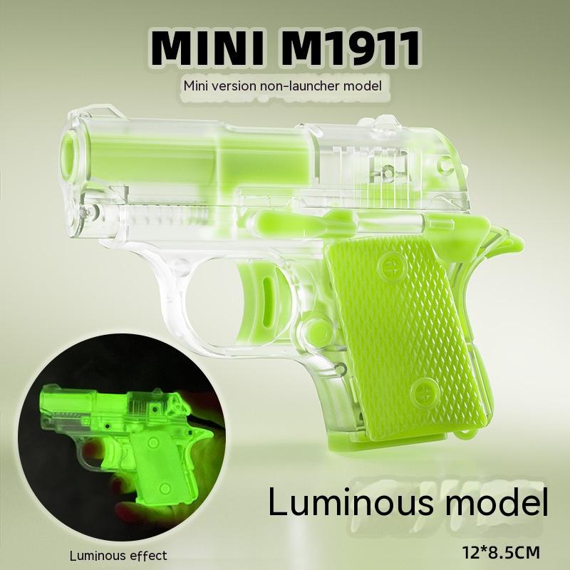 1911 Pistol 3D Printing Reverse Blowback Rifle Mini Decompression Plastic Pistol Toy Guns for Christmas Birthday Gift