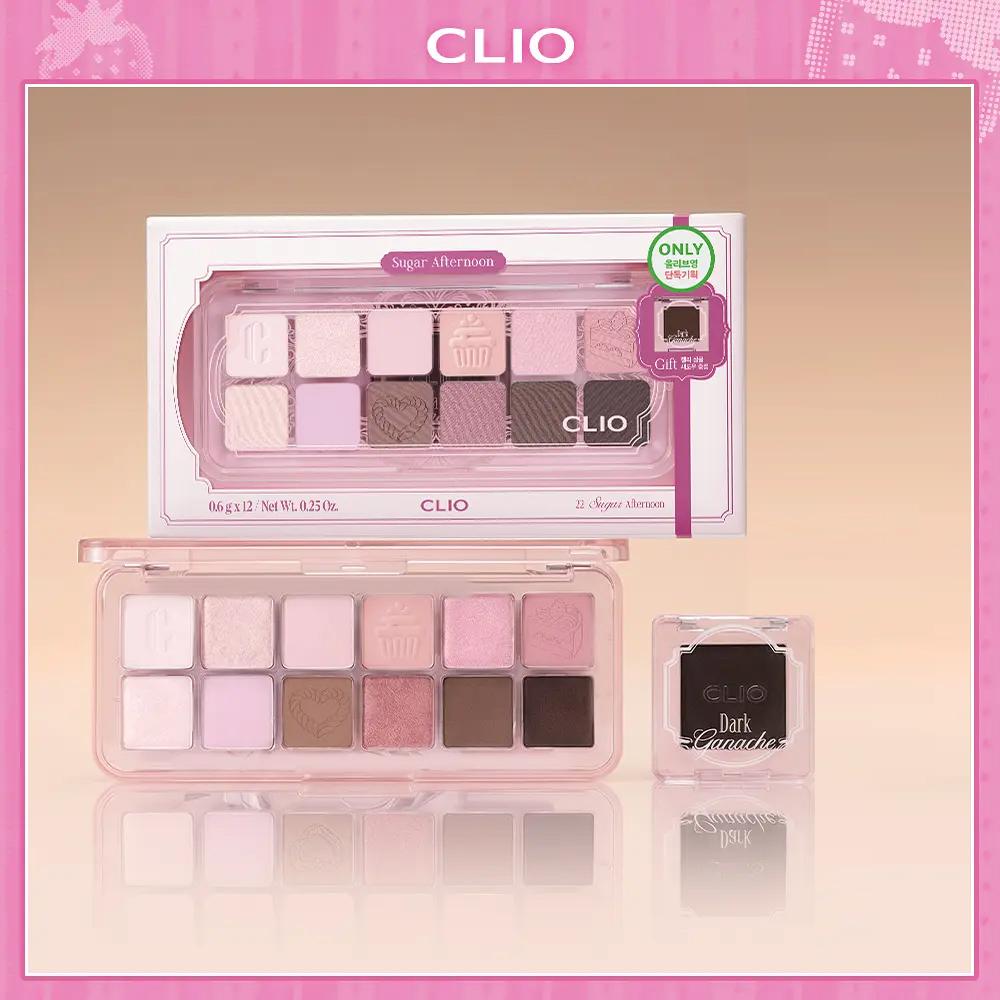 Clio Палитра теней для век Pro Eye Palette Air 22 Sugar Afternoon – Палитра теней для век из коллекции Sugar Afternoon (+ Гелевые тени в подарок)