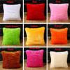 Square Home Decor Car Seat Fur Plush Winter Warm Throw Pillow Cases Cushion Cover