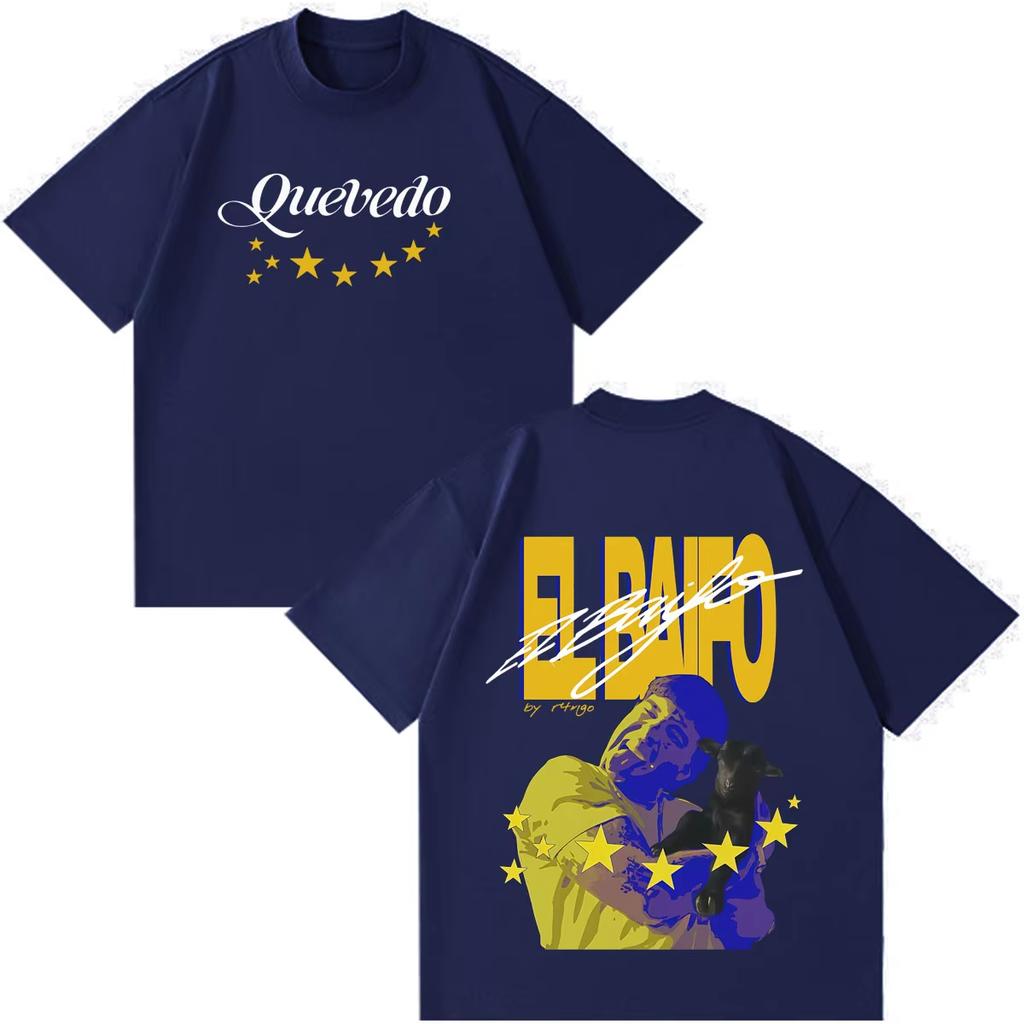 QUEVEDO EL BAIFO Album 2026 Tour Graphics Tshirt Unisex Unisex Fashion T Shirt Casual Pure Cotton HipHop Streetwear Tshirts