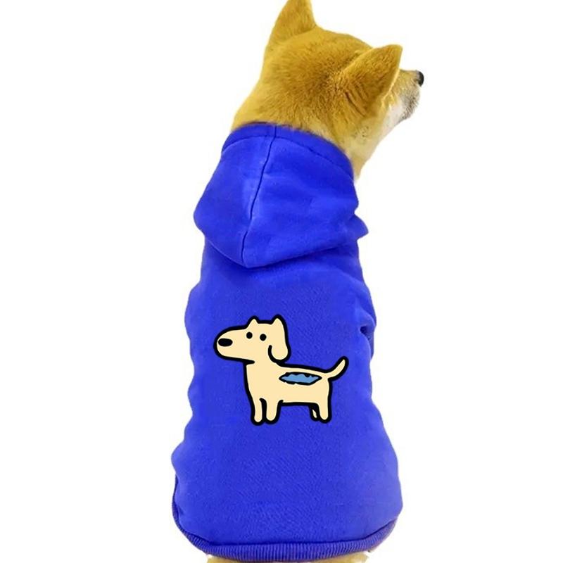 Cute Dog Dog Clothes Winter Pet Clothes Warm Dog Pullover Hoodie Clothes For Small Dogs Chihuahua Cartoon Puppy Cat Clothing