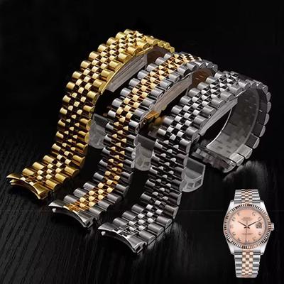 Прочный браслет из нержавеющей стали для аксессуаров к часам Rolex DATEJUST DAY-DATE OYSTERPERTUAL DATE Браслет-цепочка 17 мм 20 мм 21 мм