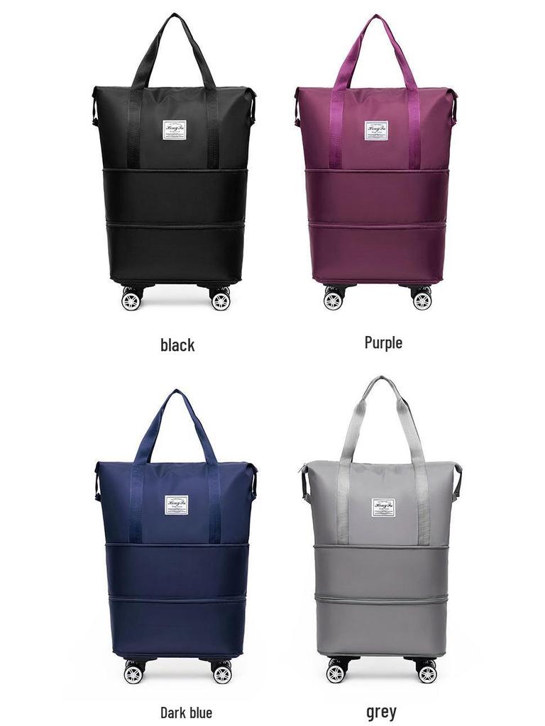 Expandable Wheeled Travel Bag for Business Trips and Short Commutes