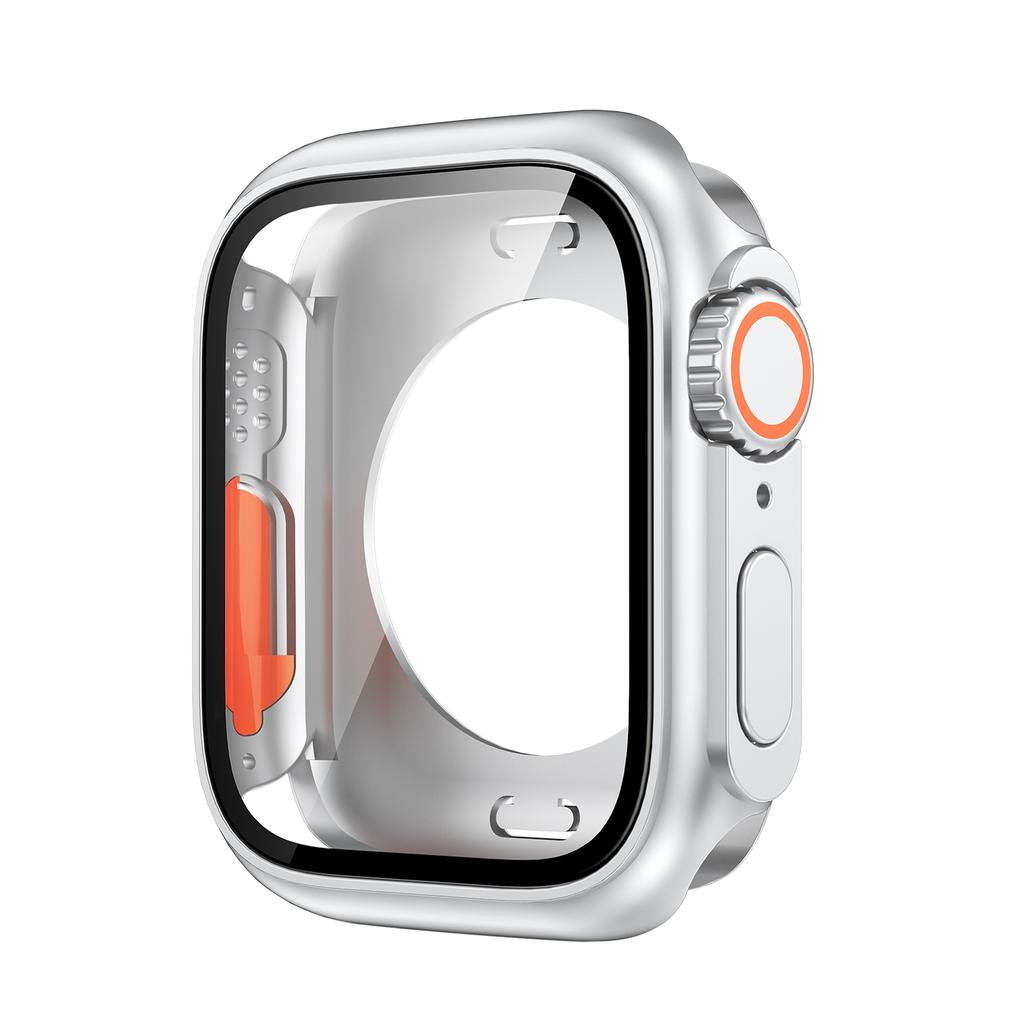 Обновленный чехол для Apple Watch 8 7, 45 мм, защитная пленка для экрана, жесткое закаленное стекло ПК, IWatch Series 4, 5, 6 Se, 44 мм, сменный чехол на Ultra 49 мм