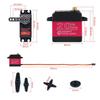Set of 4 DS3218 Waterproof 20KG Digital Servo, Full Metal Digital Steering Servo with 25T Servo Arm for RC (180)