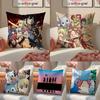 Японская Милая Кавайная Наволочка для Подушки F-Fairy Tail Короткий Плюш Невидимая Молния Комната Диван Наволочка