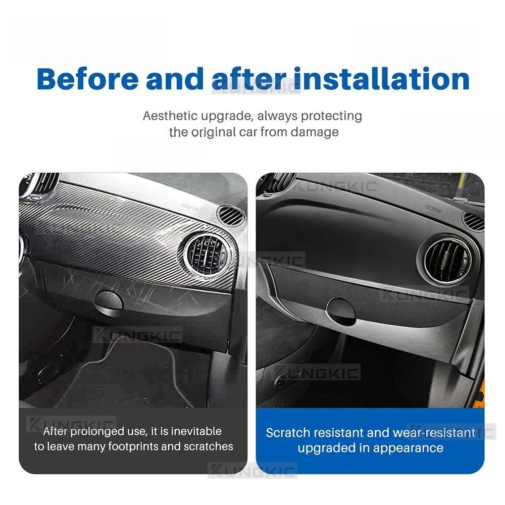 Interior Sticker for Fiat 500 2008-2024 Abarth 595 695 2012-2024 Suede Trim Panel