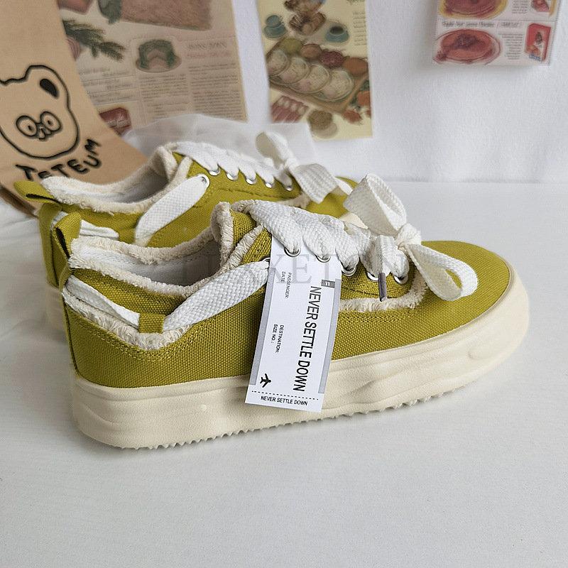 Кроссовки на платформе женские парусиновые туфли растворяющиеся туфли весна-лето повседневная спортивная обувь женские белые парусиновые туфли