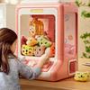 Automatic Doll Machine Toy For Kids Mini Cute Cartoon Coin Operated Play Game Claw Crane Machines With Light Music Children Toys