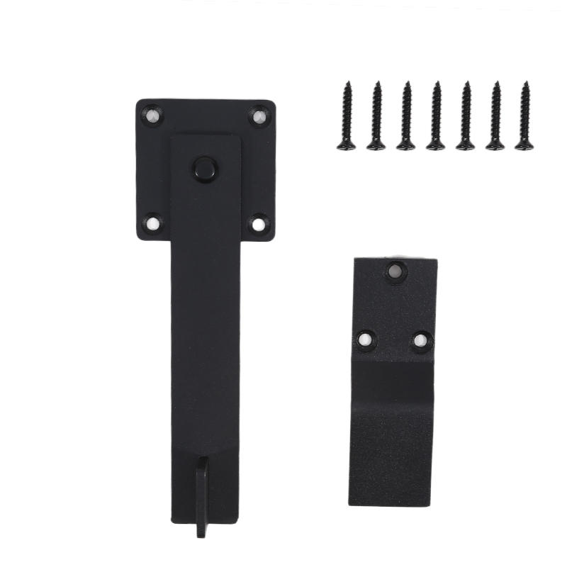 Замок для раздвижной двери без сверла, двойное назначение, противоугонная защелка, плоская дверная пряжка, черный защитный болт для домашнего офиса, шкафа, шкафа, простая установка