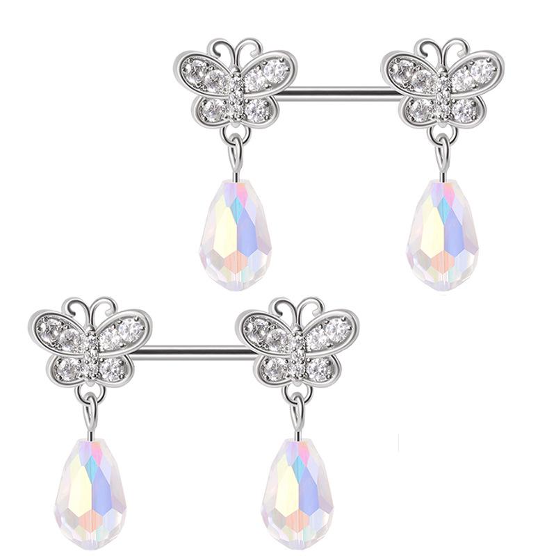 European & American Fashion Bee Angel Wings Nipple & Tongue Studs