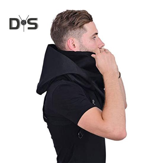 Капюшон-капюшон в стиле киберпанк, короткий шарф, средневековый плащ, шляпа ассасина, языческий костюм, аксессуар, плащ воина, наряд для косплея на Хэллоуин