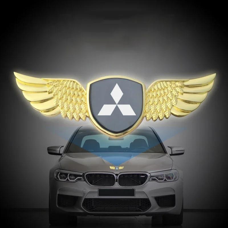 Наклейки на кузов автомобиля Эмблема Крылья Значок для Mitsubishi Lancer 9 10 ASX L200 Colt Pajero Outlander Eclipse Mirage Автоаксессуары