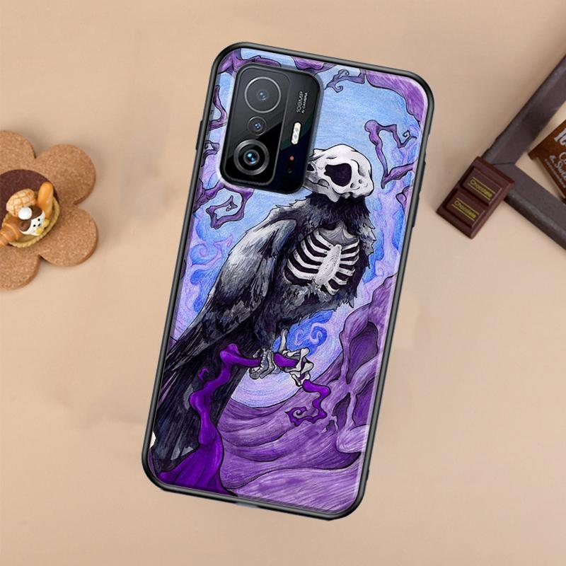 Raven Dark Crow Skull For POCO X5 X4 X3 F5 Pro M4 M5s F3 F4 GT C40 Phone Case For Xiaomi 12T 11T 13 Pro 12 Lite