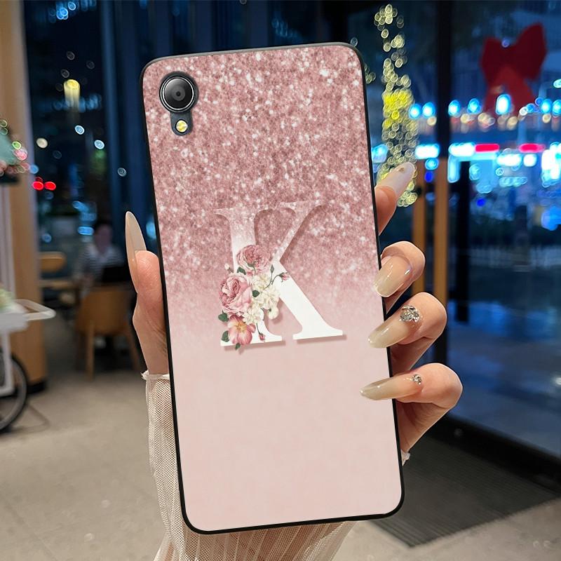 Shockproof Soft Phone Case For Asus ZenFone Live (L1) ZA550KL Exclusive Initial Letter Starry Sky Silicone Black Case Cover