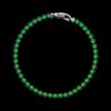 Натуральный Нефрит Имперский Зеленый Класса А Ожерелье из Бусин и Браслет