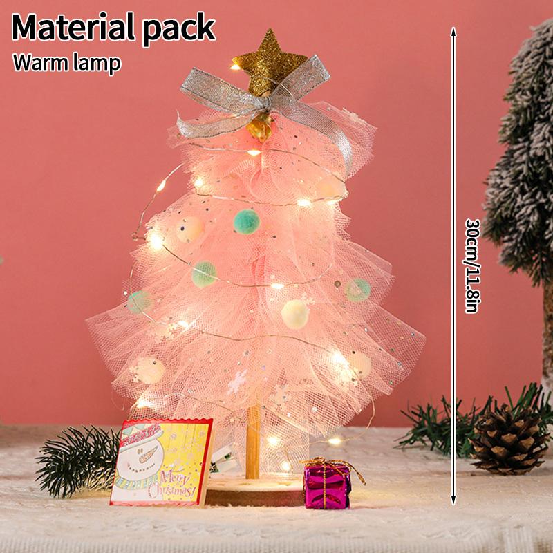 Christmas Supplies Christmas Ornaments Diy Material Package Desktop Ornament Christmas Toys for Kids Adornos De Navidad