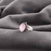Pink Cat's Eye Ring, 925 Sterling Silver Ring Jewelry, Handmade Ring Gemstone Jewelry For Memorial Day