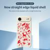 For iPhone 17 Air Case Hand Drawn Christmas Pattern Printing Straight Edge TPU Phone Back Cover