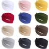 Nonslip Elastic Fold Yoga Hairband Wide Sports Headband Stretch Hair Band Turban Running Headwrap
