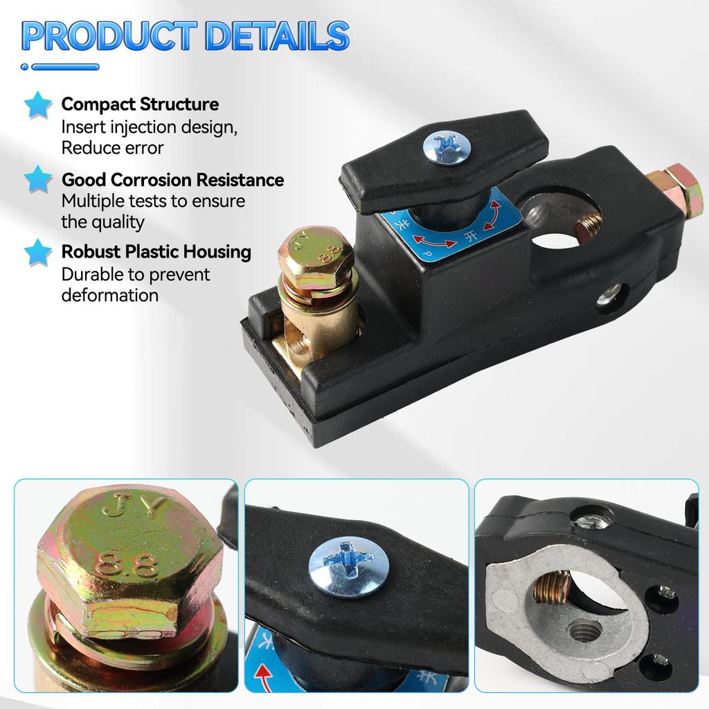 Универсальный 12 В/24 В автомобильный выключатель аккумулятора, изолятор, выключатель питания, выключатели для автофургонов, квадроциклов, лодок, автомобилей, грузовиков, автояхт, медь