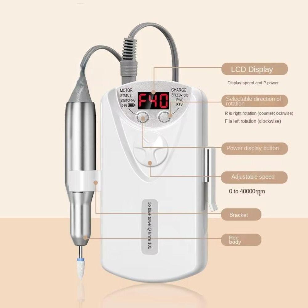 Professional Electric Nail Polisher Dead Skin Removal Nail Art Electric Sander Nail Art Tools