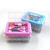 Набор для домашнего хранения, швейная коробка, двухслойная швейная коробка для общежития, набор для шитья, инструменты для шитья и ремонта
