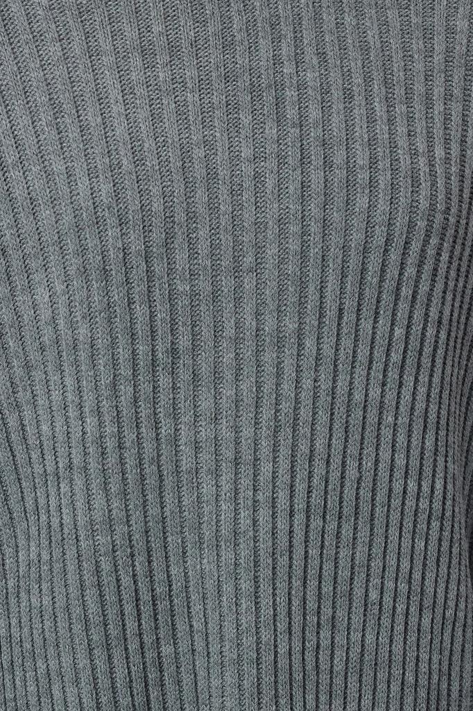 Женский модный стильный свитер в хиджабе, вязаный базовый трикотажный свитер в рубчик с камнем