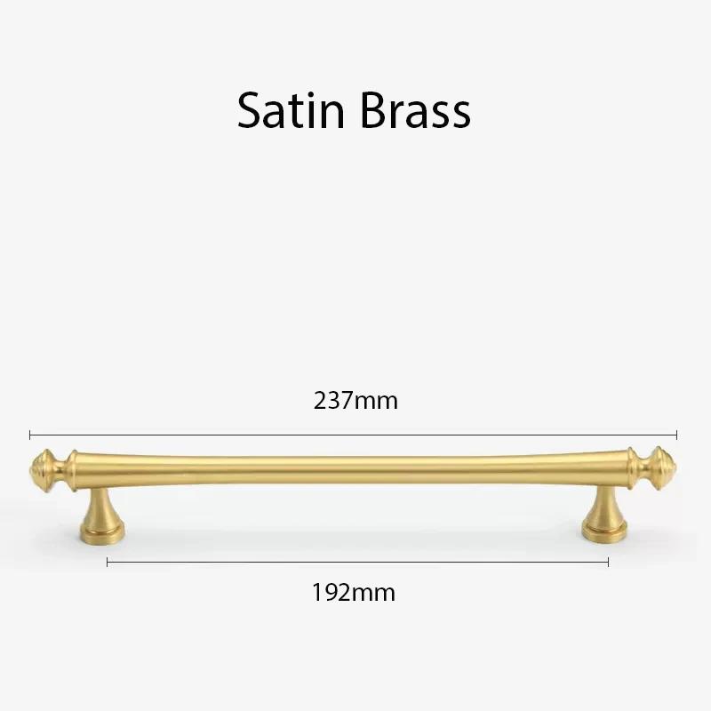 Элегантные ручки для ящиков комода из атласной латуни, ручки для кухонных ящиков, ручки для спальни, твердая латунь, фурнитура для шкафа с Т-образной планкой, бронза