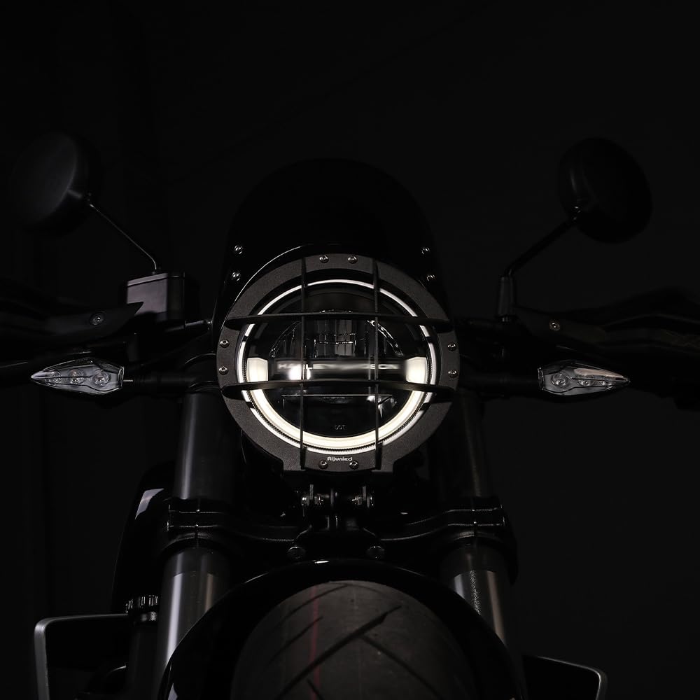 MAORANG FOR X350 X350 2023-2024 Headlight Guard Motorcycle Change Retro Head Guard Net Headlight Shade Accessories Bracket X350 Motorcycle Accessories