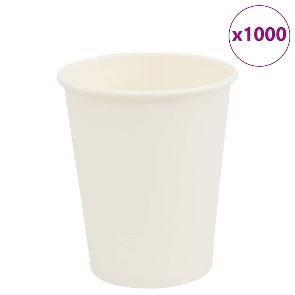 Paper Cups 1000 pcs 8 oz 200 ml White