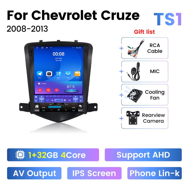 Navifly 9.7" Android автомобильное радио для Chevrolet Cruze J300 2008-2013 мультимедийный проигрыватель GPS 2din Carplay авто стерео DVD головное устройство