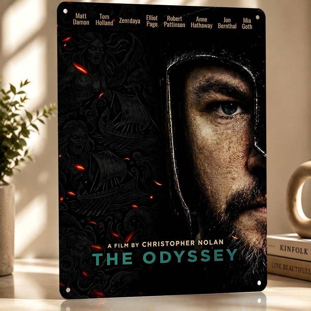The Odyssey Movie Personalized D Textured Metal Poster Wall Art Tinplate Sign for Luxury Decoration Home Decorations Decor Room