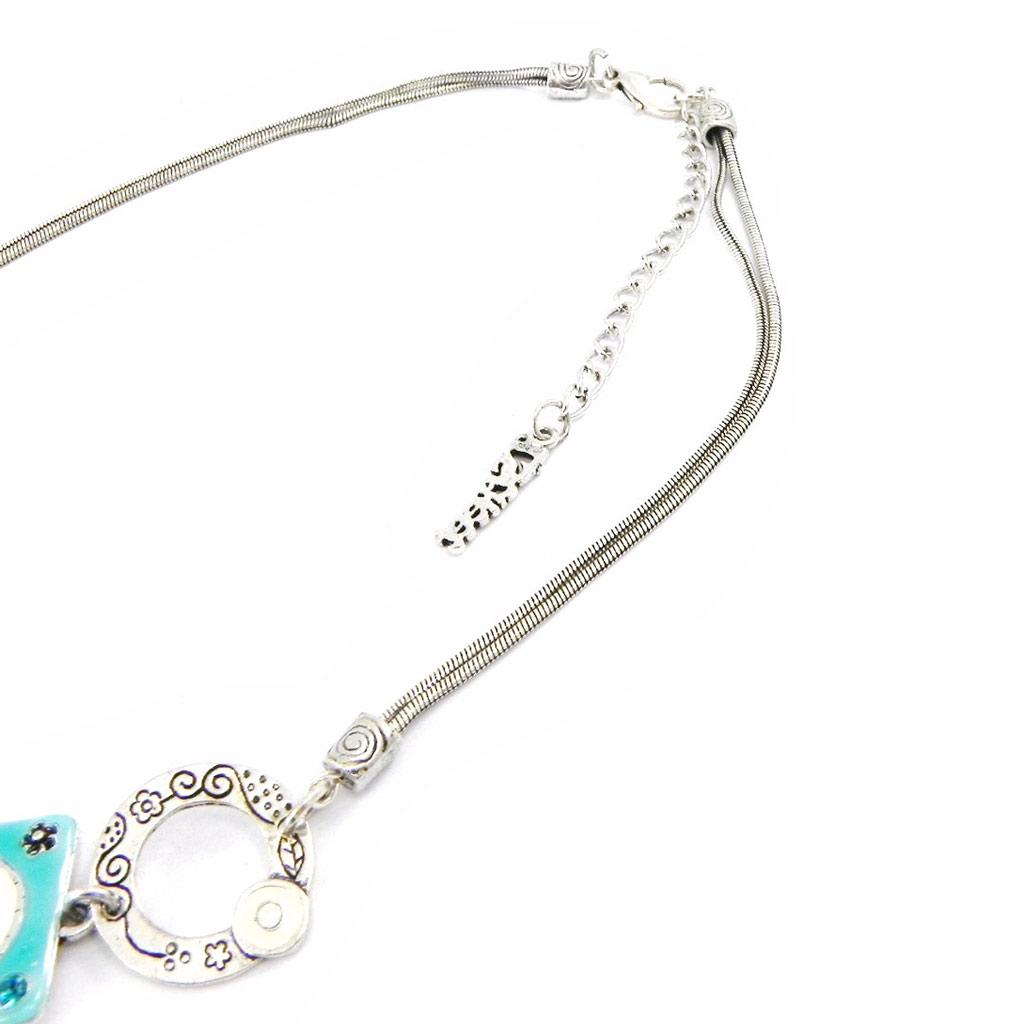 Les Trésors De Lily [E7017] — Дизайнерское колье «Букет Флери», синее