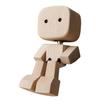 1/2/3Pcs Shaking Wooden Man Figurine Handmade Shaking Feet Wooden Doll Car Dashboard Desktop Decoration Ornament