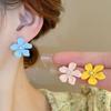 Милые маленькие серьги-гвоздики с цветком, симпатичные серьги-гвоздики с цветочным жемчугом, подарок для девочек