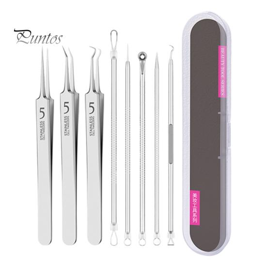 Инструмент для удаления угрей Пинцет из нержавеющей стали для удаления угрей для чистой кожи Пинцет для удаления угрей с противоскользящей ручкой Инструмент для извлечения угрей