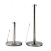Kitchen Roll Holder with Round Base Silver Roll Holder Stainless Steel Tissue Napkins Rack for Kitchen Storage Organisation
