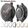 Чехол для Samsung Galaxy Watch 6 5 4 40мм 44мм Защитная пленка на экран ТПУ Защитный чехол-бампер по всему корпусу для Active 2 40/44мм