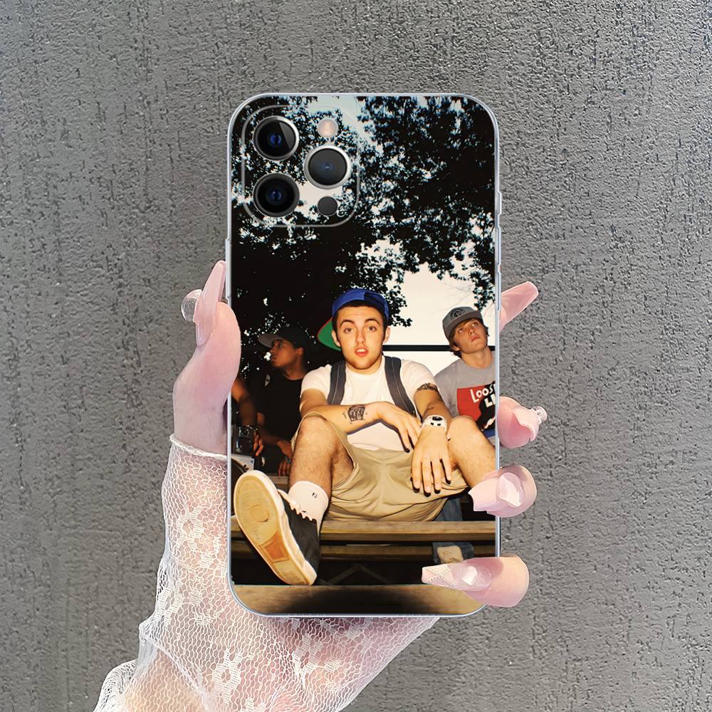 Крутой чехол из ТПУ-силикона с изображением Mac Miller для IPhone 11 12 13 14 15 16 17 Pro Max, противоударный, с прозрачной задней крышкой