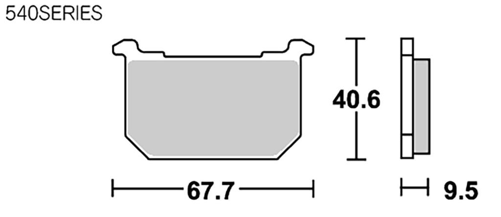 Тормозные колодки KITACO SBS 540HF керамические для и Z1000R Lawson Replica Z400GP, Z400FX, Z400LTD, Z750FX, (Код товара 777-0540000)