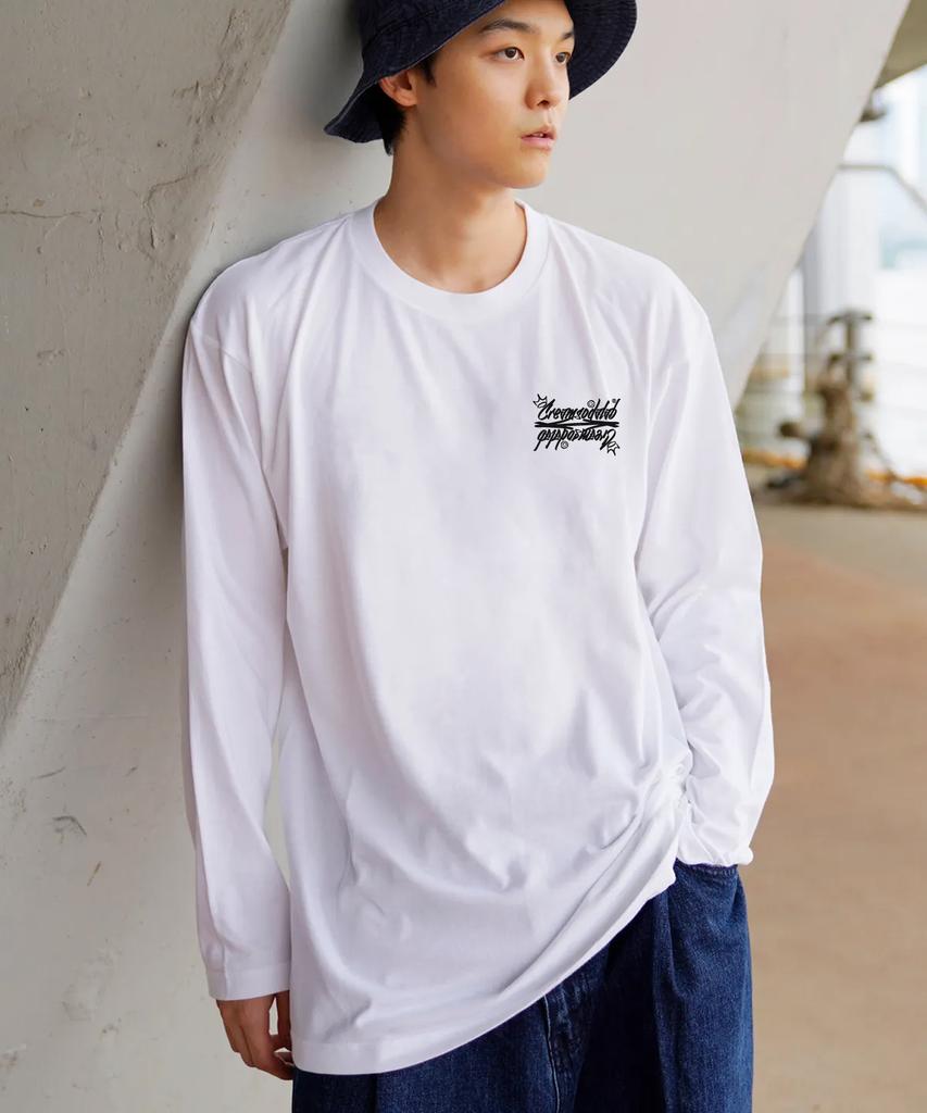 CREAM SODA LAB Crsdel Lettering Long Sleeve White