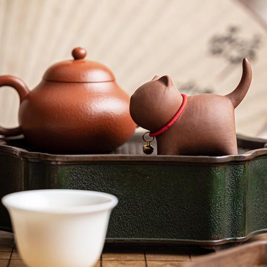 Чайный набор Kitten Tea Pet Kung Fu, ручной работы, фиолетовый песок, чай Pet Oriental