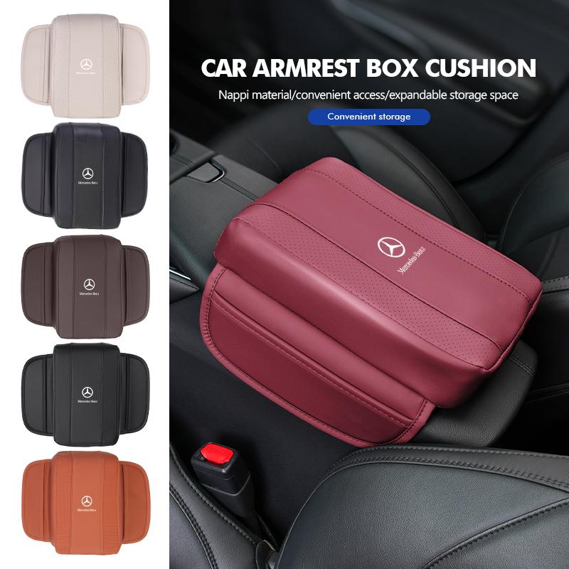 D4Car Center Console Armrest Pad Protection Cushion Storage Pocket For Mercedes Benz W211 W124 W176 W177 C180 C200 C260 C300 GLC