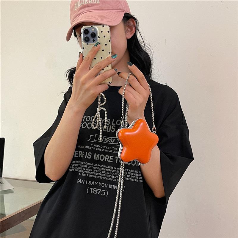 Mini star small bag 2025 new Mori soft girl candy color foreign style Xiaohongshu same shoulder mouth red envelope