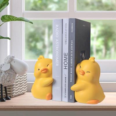 Милая мультяшная утка обнимает животных подставки для книг держатель декоративные подставки для книг для стола офис дома полка украшения